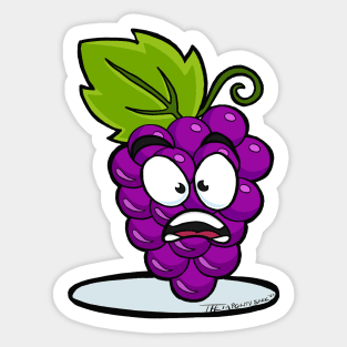 Angry Grapes Sticker